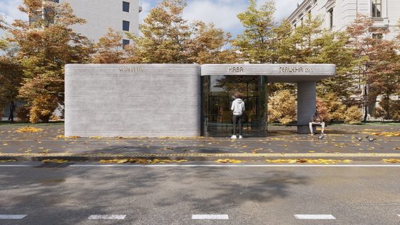 Київська студія дизайну та архітектури створює перші серійні зупинки-укриття з 3D-друку. Як вони виглядають