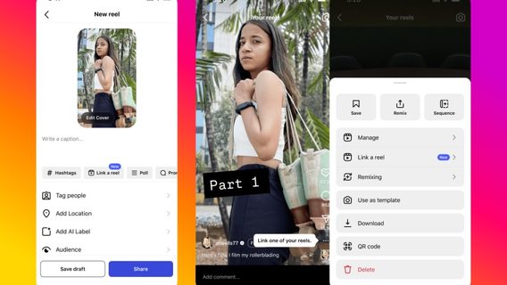 Instagram дозволив контентмейкерам об’єднувати рілси у серії