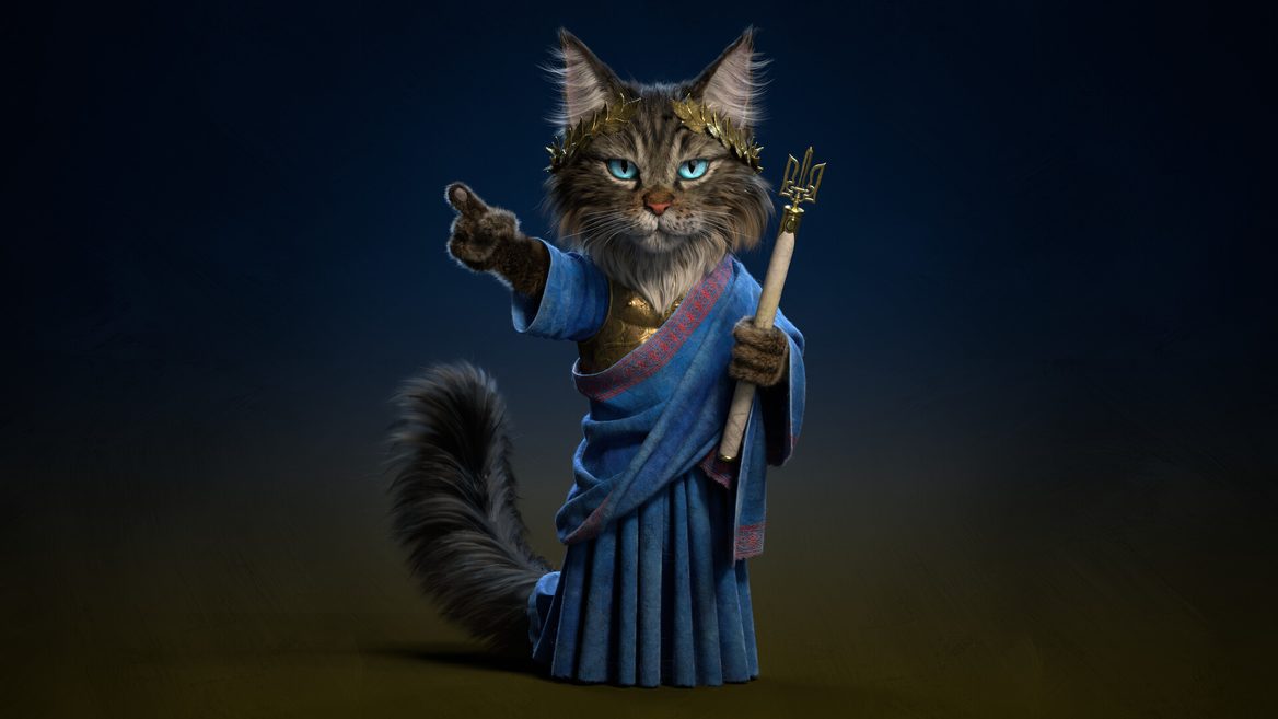 3D-художник з Ubisoft Kyiv зробив модель кота-імператора присвячену померлому домашньому улюбленцю і закликав донатити волонтерам