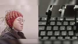 A robotic hand will type text instead of a person, all you need to do is mentally imagine its movement. And it's possible without brain implants