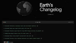 Британський розробник створив сайт Earth’s Changelog, який перетворює позитивні новини на патчноути для Землі