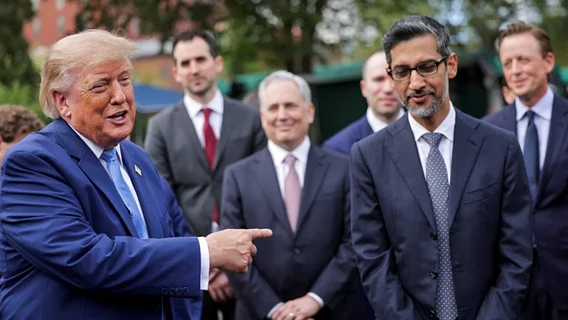 Trump said he asked Google CEO to rename the Atlantic Ocean in Google Maps in his honor, but was refused