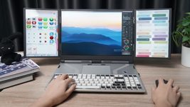 На Kickstarter з'явився перший ноутбук з потрійним екраном: творці TriMax Pro прагнуть забезпечити більший екран у портативному корпусі 