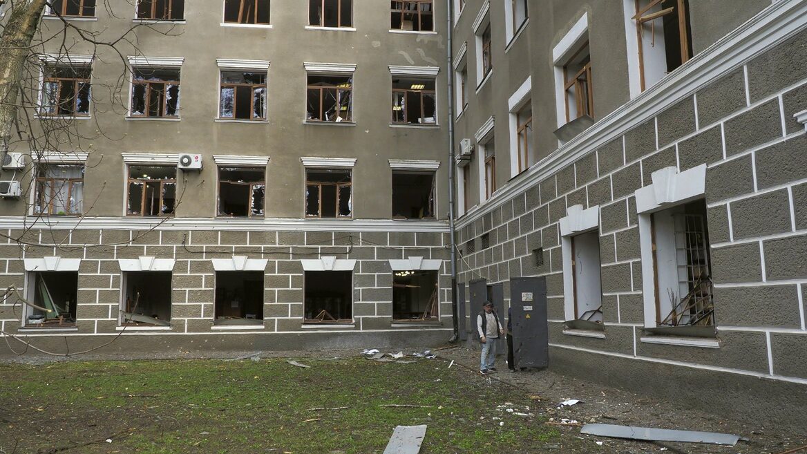 Russian drone attack seriously damages building of National Aerospace University in Kharkiv