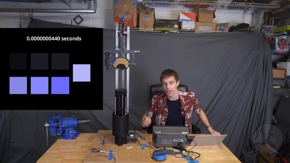 YouTuber builds camera in his garage that shoots at 2 billion frames per second