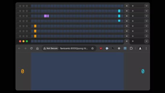Розробник створив гру Pong на 240 вкладках Chrome за допомогою синхронізованих іконок