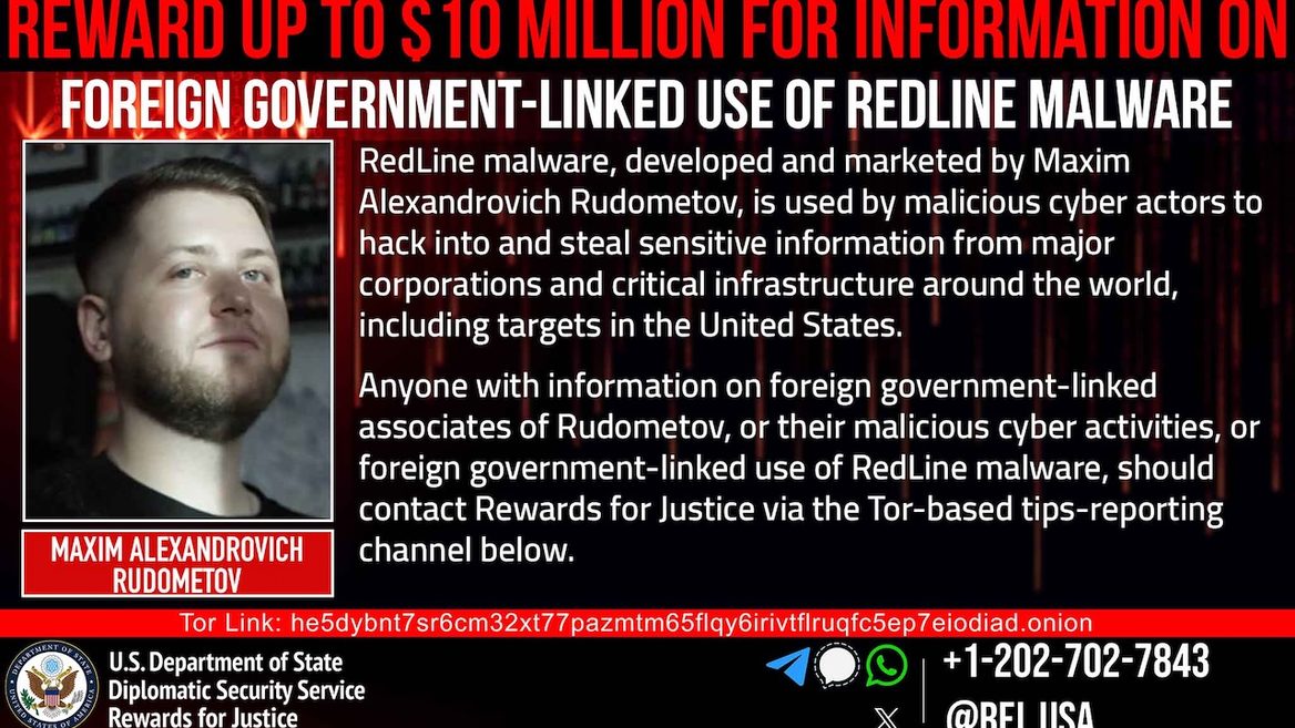 США готові заплатити $10 млн за інформацію про хакера з Луганщини. За допомогою його програми було заражено мільйони компютерів по усьому світу 