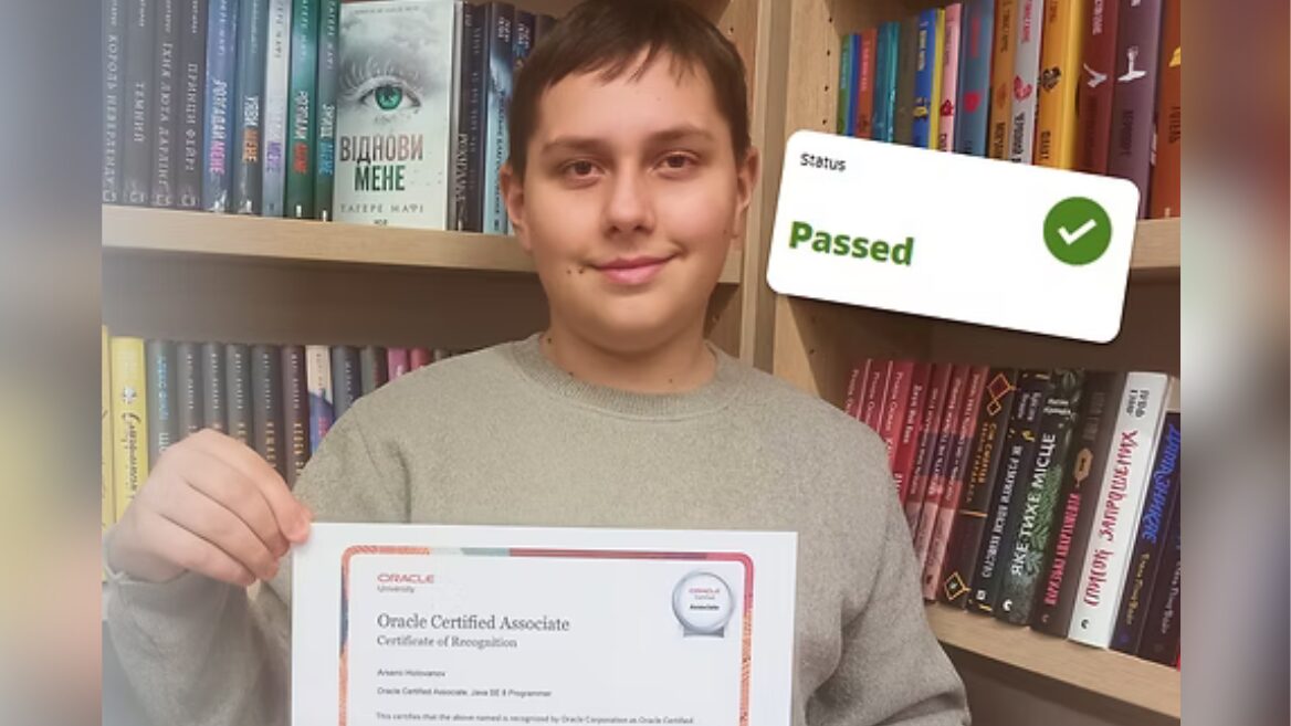 13-річний українець став наймолодшим сертифікованим спеціалістом Oracle в Європі