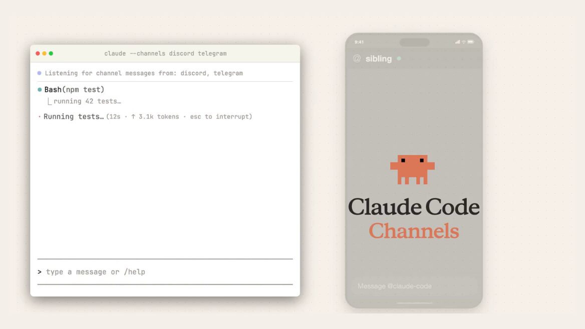 Anthropic випустила конкурента OpenClaw — Claude Code Channels. Тепер можна керувати кодом прямо через Telegram і Discord