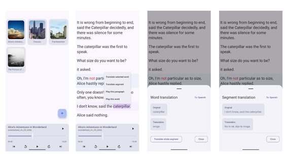 A Ukrainian created an audio player that transcribes and translates audiobooks right while you listen