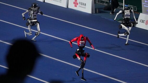 Two Chinese robots broke the world record of the legendary Usain Bolt in the 100-meter dash