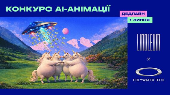 LINOLEUM and HOLYWATER TECH launched an AI animation competition with a prize of $2,000 for Ukrainian content creators
