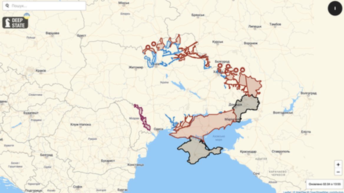 В Україні зявився мобільний застосунок карти перебігу воєнних дій в Україні — DeepStateMAP. Поки що тільки на Android