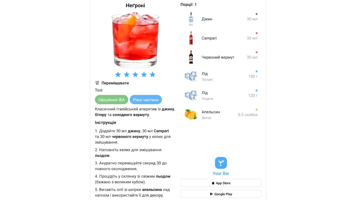 Українець створив застосунок Your Bar для змішування коктейлів удома. Який його функціонал