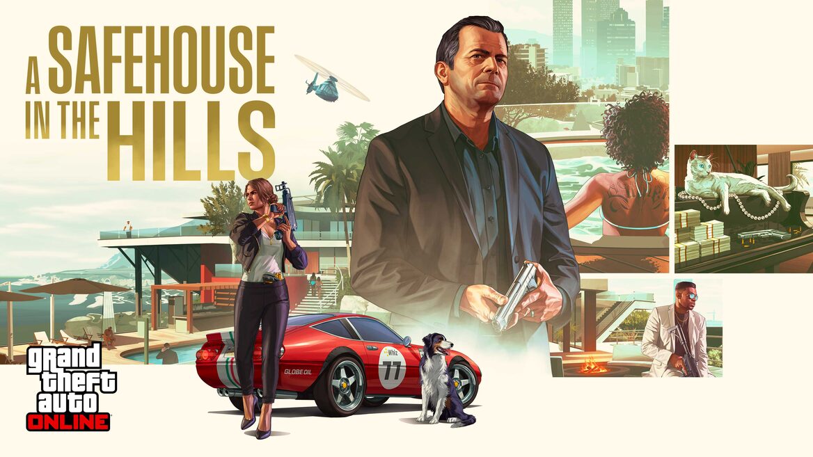 Rockstar повертає Майкла де Санту в GTA Online й запускає оновлення A Safehouse in the Hills із маєтками та конструктором місій