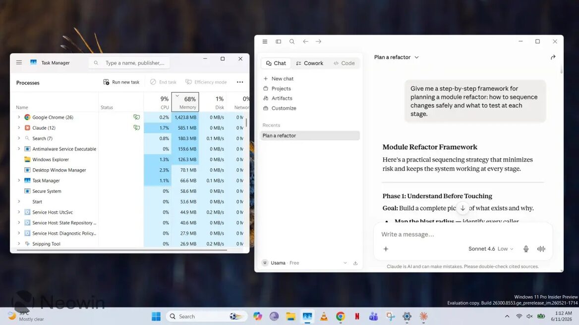 Claude на Windows масово поглинає оперативну память без можливості це зупинити