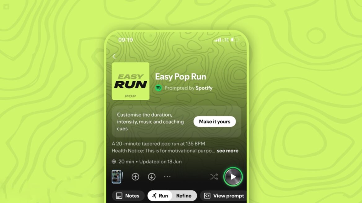 Spotify запустив новий режим для бігу який підбирає музику під ритм за допомогою ШІ