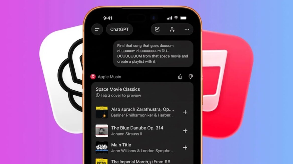 Apple Music тепер доступний як додаток у ChatGPT, ось як ним користуватись