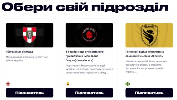 В Україні запустили платформу автоматичних підписок на потреби конкретних бригад ЗСУ