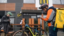 The Glovo application has social media elements — adding as friends and lists of favorite establishments 
