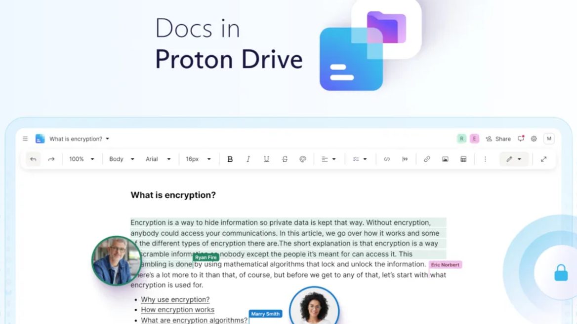 Proton запускає приватніший аналог Google Docs щоби зменшити домінування Google в інтернеті