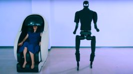 A Japanese startup has created a capsule that turns the user's body into a robot control interface