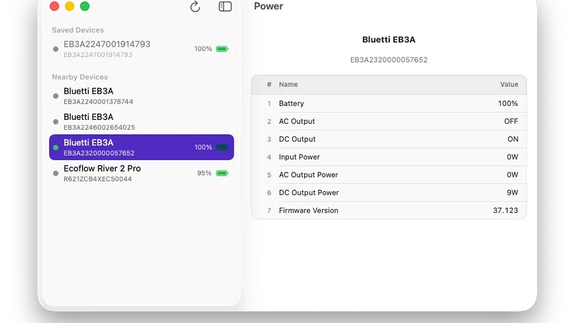 Розробник створив застосунок для macOS, який моніторить зарядні станції без інтернету через Bluetooth