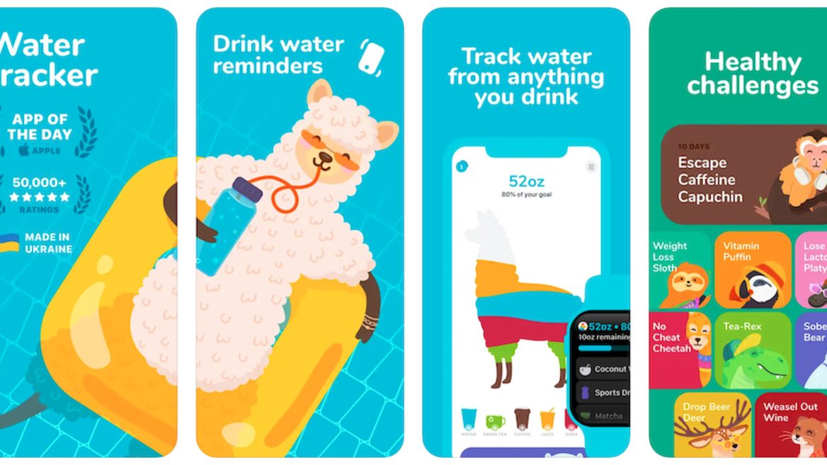 Украинцы создали приложение, которое побуждает пить достаточно воды. Он стал финалистом Apple Design Awards 2022