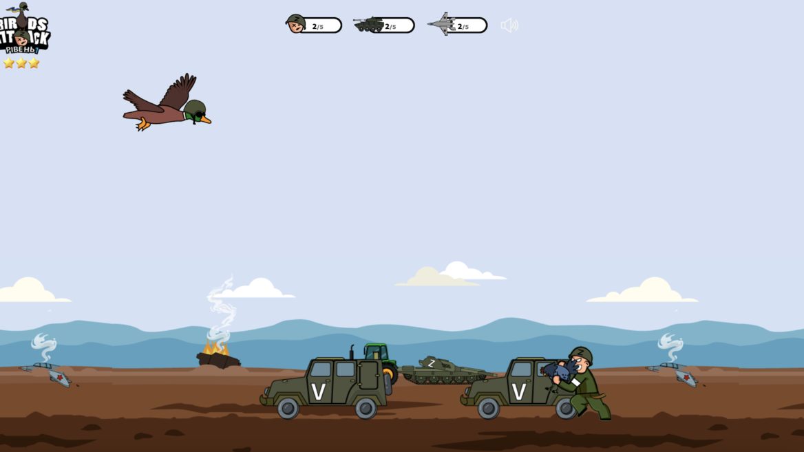 Украинский разработчик создал игру где боевой селезень охотится на рашистов и атакует бункер путина