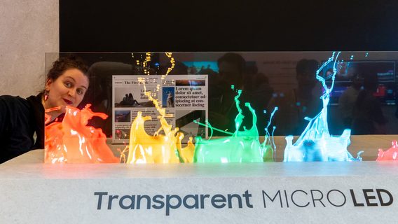 Samsung показала свій перший прозорий MicroLED дисплей, який створює ефект подібний до голограм. Але його ціна також з області фантастики