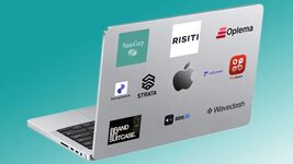 An inventive developer financed the purchase of a $3,000 MacBook by selling off advertising space on the laptop's lid