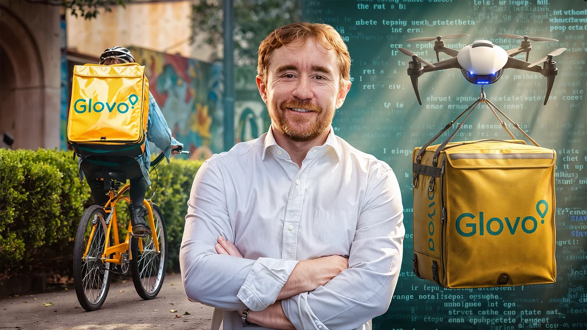 “Today, people are doing better and doing it cheaper.” Glovo co-founder Sasha Michaud on robot and drone delivery, AI applications, and business in Ukraine