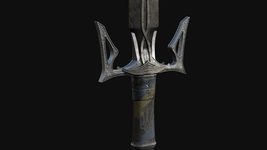 Украинский 3D-художник показал модель меча времен Киевской Руси с гардой в форме трезубца